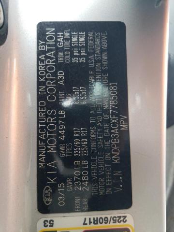 2015 KIA SPORTAGE L - KNDPB3ACXF7785081