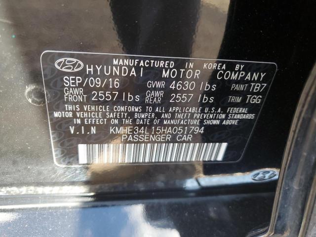 2017 HYUNDAI SONATA HYB - KMHE34L15HA051794