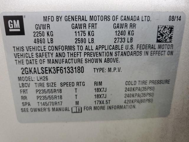 2015 GMC TERRAIN SL - 2GKALSEK3F6133180