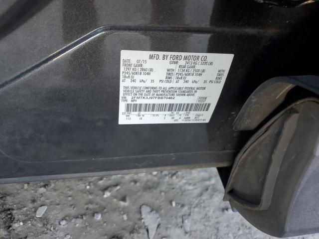 2015 FORD EDGE SEL - 2FMTK3J97FBB70462