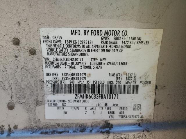 2015 FORD FLEX SEL - 2FMHK6C83FBA10171