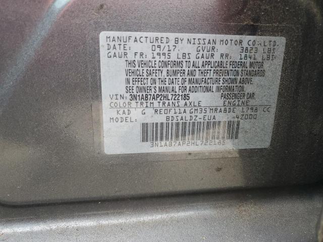 2017 NISSAN SENTRA S - 3N1AB7AP2HL722185
