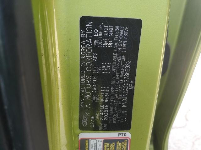 2016 KIA SOUL - KNDJN2A20G7866932