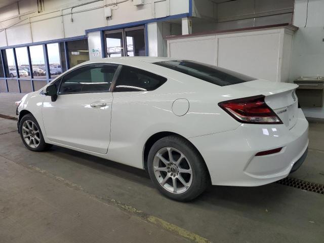 HONDA CIVIC LX 2014 white coupe gas 2HGFG3B53EH509827 photo #3