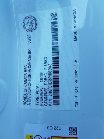 2023 HONDA CIVIC SI - 2HGFE1E55PH080943