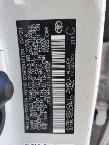 2020 TOYOTA PRIUS L - JTDKARFU2L3115108