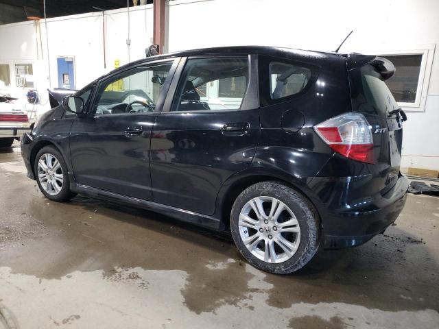 HONDA FIT SPORT 2010 black  gas JHMGE8H40AS021571 photo #3