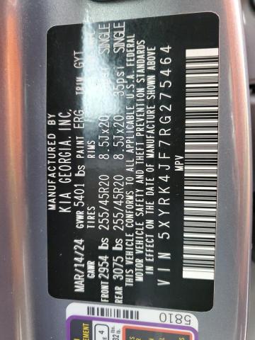 2024 KIA SORENTO SX - 5XYRK4JF7RG275464