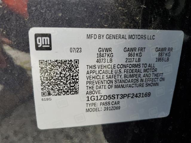 2023 CHEVROLET MALIBU LT - 1G1ZD5ST3PF243169