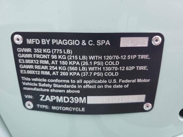 2023 VESPA GTS/SEI GI ZAPMD39MXP5101040