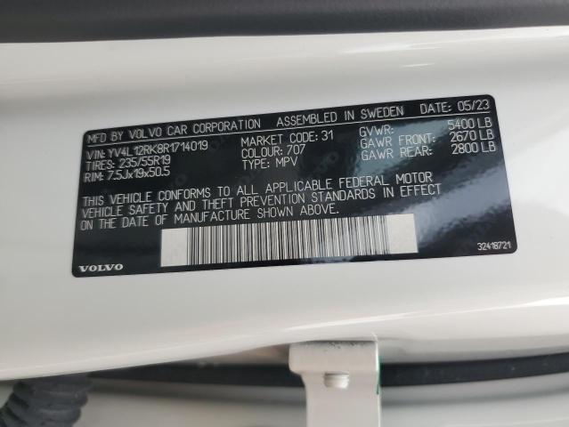 2024 VOLVO XC60 CORE - YV4L12RK8R1714019
