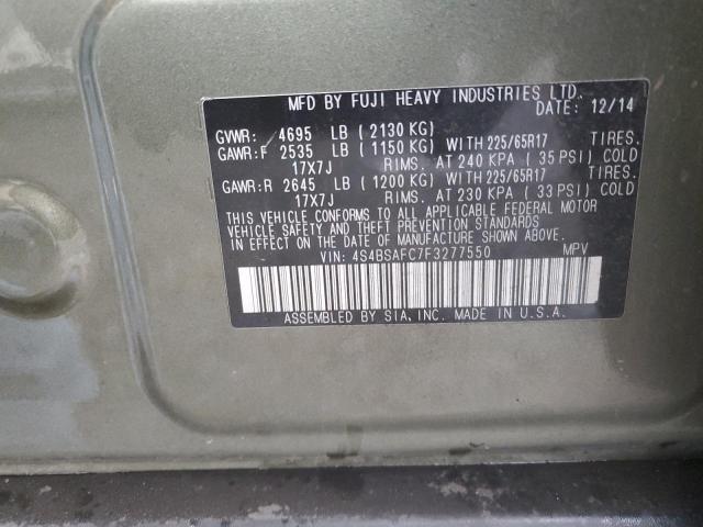 2015 SUBARU OUTBACK 2. - 4S4BSAFC7F3277550