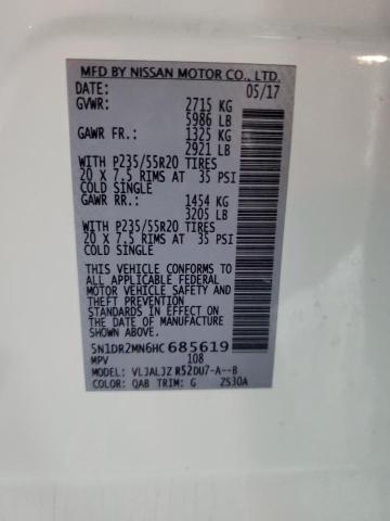 2017 NISSAN PATHFINDER - 5N1DR2MN6HC685619