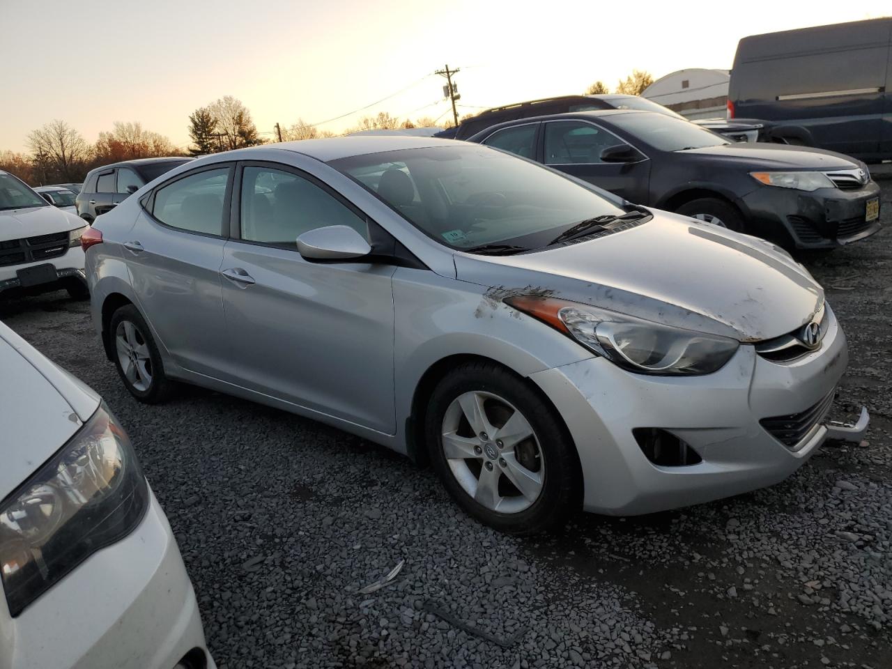 Lot #3034345068 2013 HYUNDAI ELANTRA GL