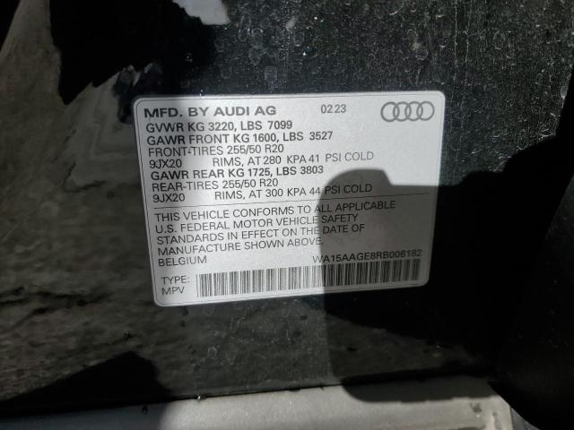 VIN WA15AAGE8RB006182 2024 AUDI Q8 E-TRON no.13