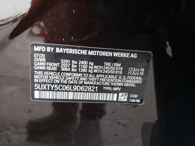2020 BMW X3 XDRIVE3 - 5UXTY5C06L9D62821