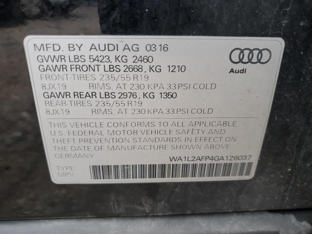 2016 AUDI Q5 PREMIUM - WA1L2AFP4GA126037