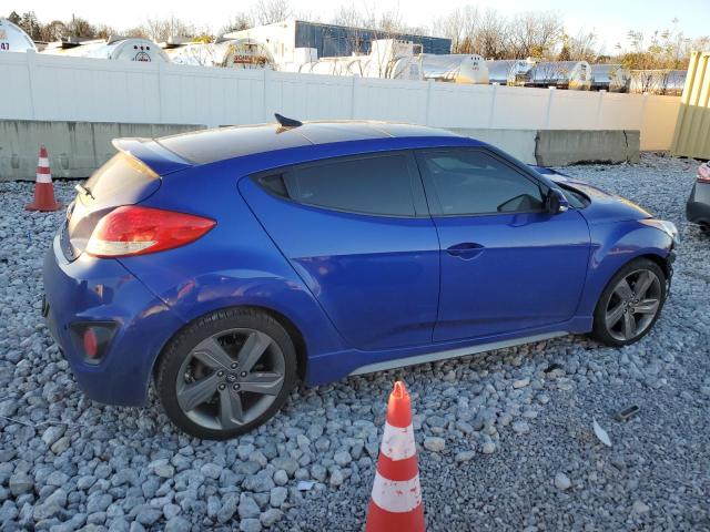 HYUNDAI VELOSTER T 2013 blue  gas KMHTC6AE9DU097811 photo #4