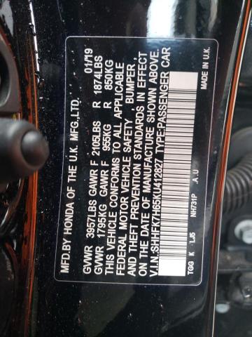 VIN SHHFK7H65KU412827 2019 HONDA CIVIC no.14