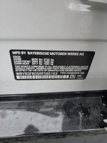 2024 BMW I4 XDRIVE WBY83FB05RFS95163