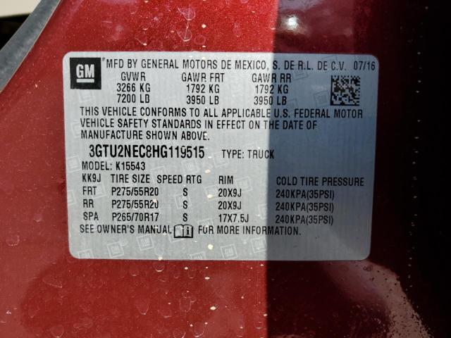 2017 GMC SIERRA K15 - 3GTU2NEC8HG119515