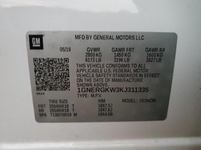 2019 CHEVROLET TRAVERSE L - 1GNERGKW3KJ311335