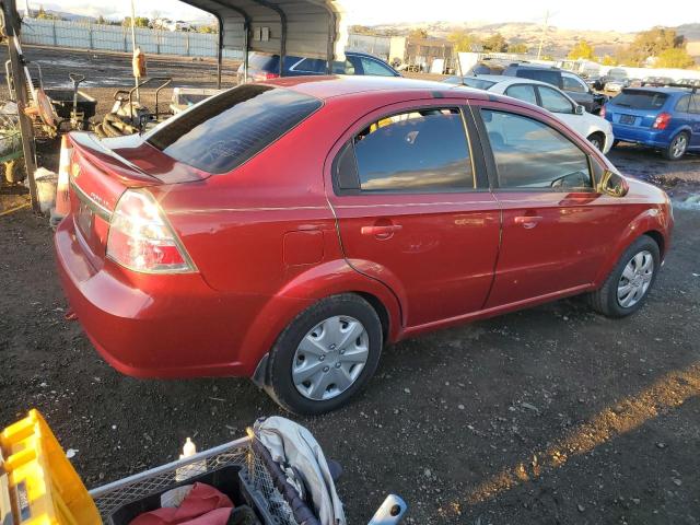 CHEVROLET AVEO LT 2011 red sedan 4d gas KL1TG5DE1BB249952 photo #4