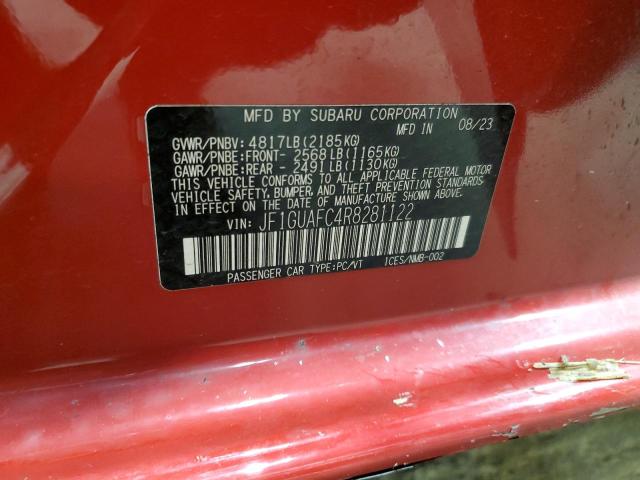 VIN JF1GUAFC4R8281122 2024 SUBARU IMPREZA no.12