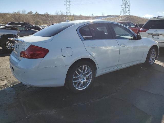 INFINITI G37 2013 white  gas JN1CV6AR9DM752330 photo #4