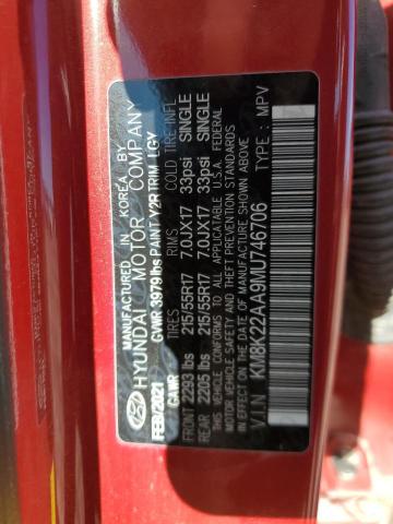 2021 HYUNDAI KONA SEL - KM8K22AA9MU746706