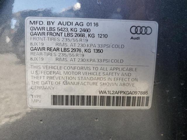 2016 AUDI Q5 PREMIUM - WA1L2AFPXGA097885