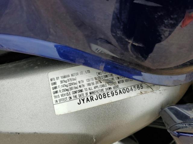 2005 YAMAHA FZ6 S JYARJ08E95A004565