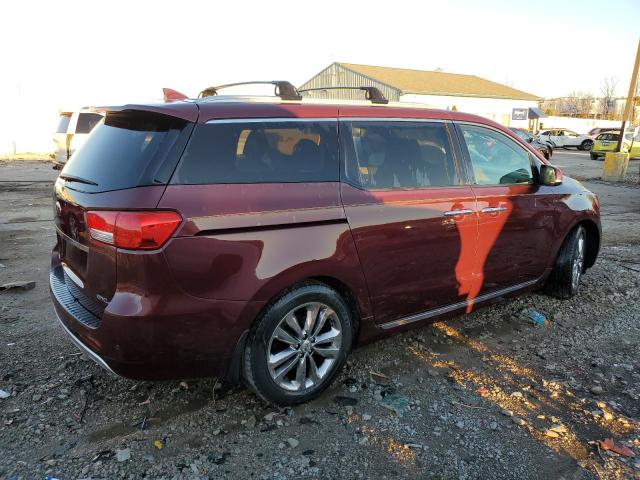 KIA SEDONA SXL 2016 maroon  gas KNDME5C13G6147506 photo #4