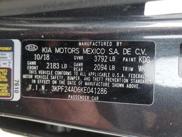 VIN 3KPF24AD6KE041286 2019 KIA FORTE no.12