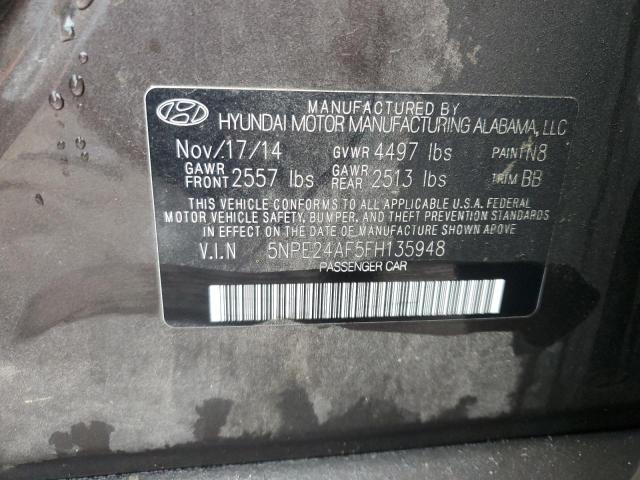 2015 HYUNDAI SONATA SE - 5NPE24AF5FH135948