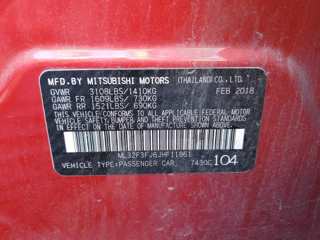 2018 MITSUBISHI MIRAGE G4 - ML32F3FJ6JHF11861