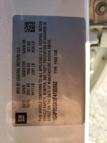 2015 BUICK VERANO CON 1G4PR5SK8F4195892
