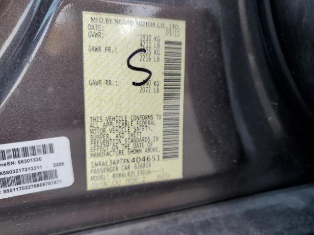 2015 NISSAN ALTIMA 2.5 - 1N4AL3AP7FN404651