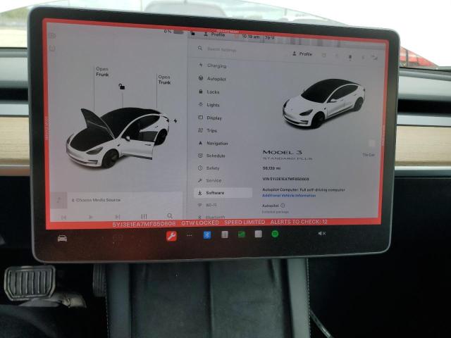 VIN 5YJ3E1EA7MF850608 2021 TESLA MODEL 3 no.9