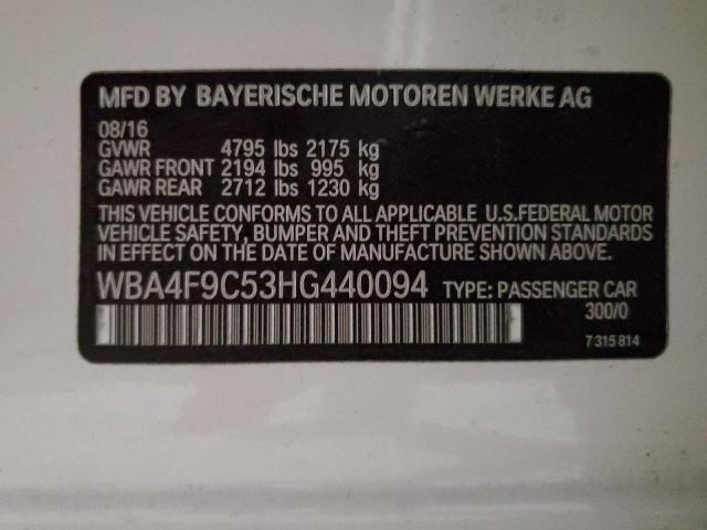 VIN WBA4F9C53HG440094 2017 BMW 4 SERIES no.12