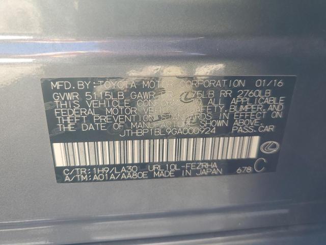 2016 LEXUS GS-F JTHBP1BL9GA000924