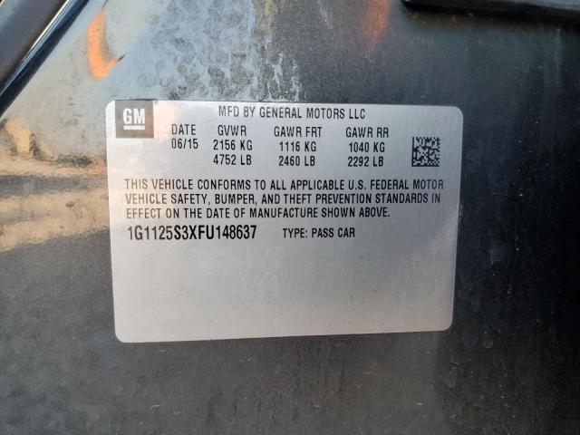 2015 CHEVROLET IMPALA LT - 1G1125S3XFU148637