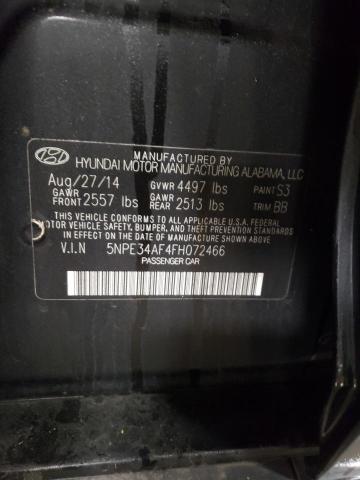 2015 HYUNDAI SONATA SPO - 5NPE34AF4FH072466