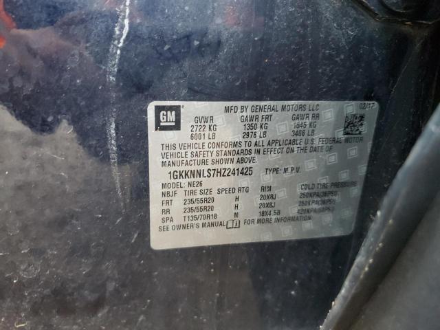 2017 GMC ACADIA SLT - 1GKKNNLS7HZ241425