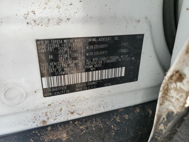 2021 TOYOTA RAV4 XLE - 4T3RWRFV3MU014408