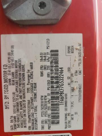 2016 FORD MUSTANG GT - 1FA6P8CF7G5322464