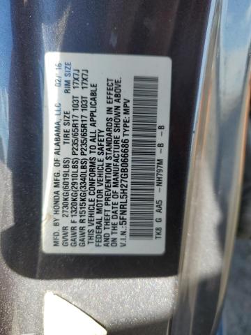 2016 HONDA ODYSSEY LX 5FNRL5H27GB066686