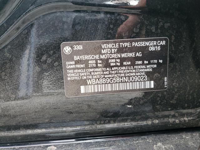 2017 BMW 330 I - WBA8B9G58HNU09023