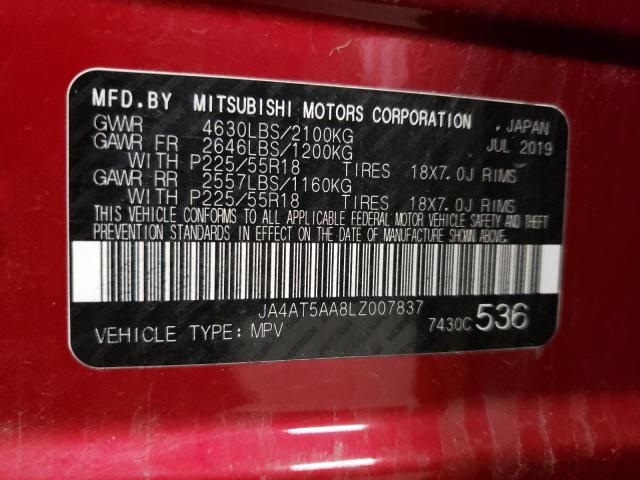 2020 MITSUBISHI ECLIPSE CR - JA4AT5AA8LZ007837