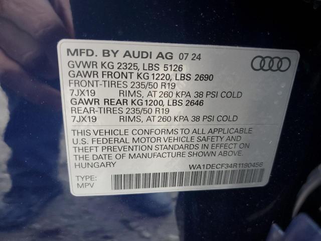 VIN WA1DECF34R1190456 2024 AUDI Q3 no.14